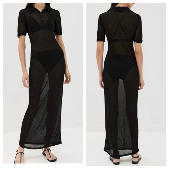 Reformation Dresses & Skirts - Reformation Black Sheer Dress